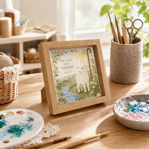 FRANDEK Mosaic Craft Gift Set Acrylic Gem Art Nature Theme Decoration - Image 3