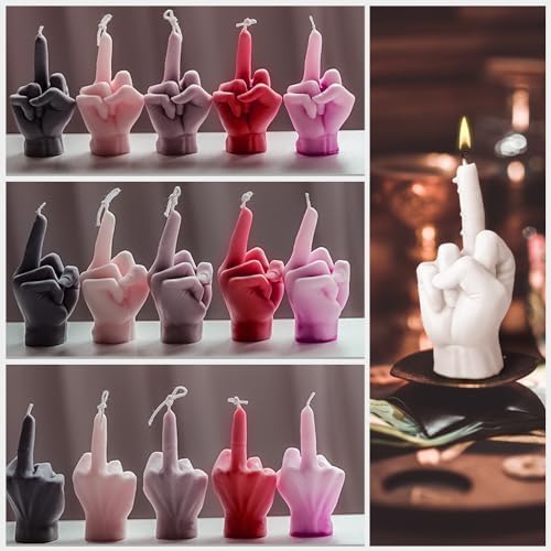 Large Hand Shaped Silicone Mold for Candle Making, 5" Gesture Candle Mold - Image 5