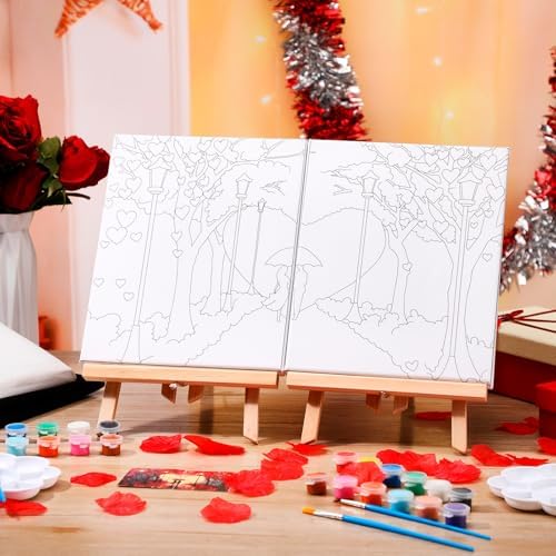 Zhanmai 2 Pack Sip and Paint Kit for Couples Date Night - Image 6