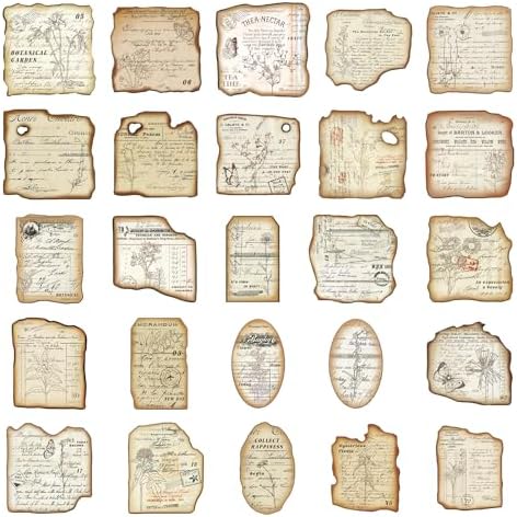 PRSTINCOL Vintage Journaling Stickers,Scrapbook Supplies for Planners,100Pcs Junk Journal Supplies with Antique Map Prints, Distressed Edges for Teenagers Adults - Image 4