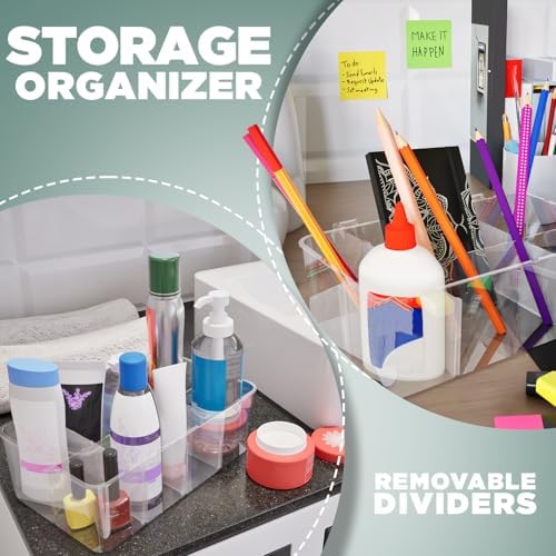 Utopia Home Tea Bag Organizer with Lids, Stackable Tea Box, 2 Pack, Clear - Image 6