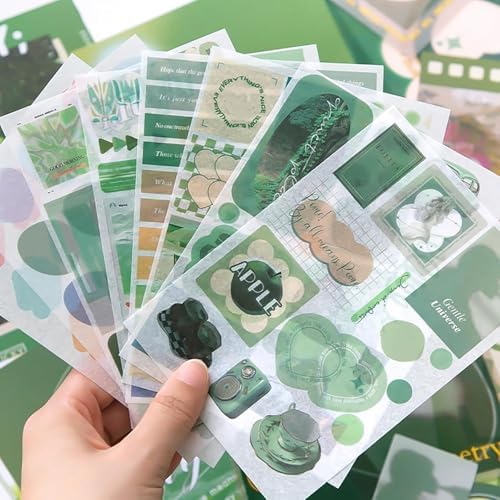 ATIRAMANIYA 346pcs Vintage Scrapbook Kit Aesthetic Junk Journal Set with Stickers, Washi Tape, A6 Notebook & Decorative Paper, All-in-One Scrapbook Kit Stationery (Poetry) - Image 5