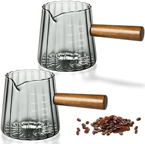 12 OZ Espresso Cups, Espresso Accessories, Espresso Shot Cups, Gray, 2 PCS by Unknown