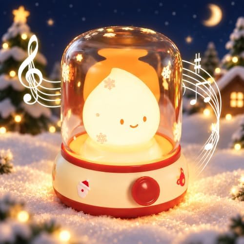 WANDIEA Rechargeable Night Light for Kids, Christmas Decor & Bedroom Lamp by WANIDEA