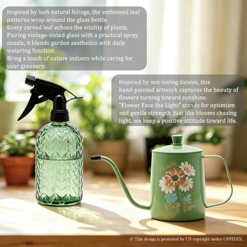 OFFIDIX Watering Can for Indoor Plants, Green Water Can Spray Bottle 2 Pack - Image 5