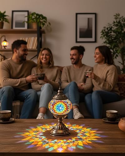 Ottoman Mosaics Turkish Mosaic Lamp Kit | DIY Art & Craft Project for Adults | Make Your Own Handmade Lamp (Multicolor) - Image 7