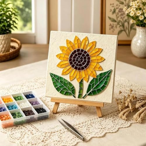 Watering Can Mosaic Art Kit, DIY Garden Craft Set for Adults and Beginners - Image 4