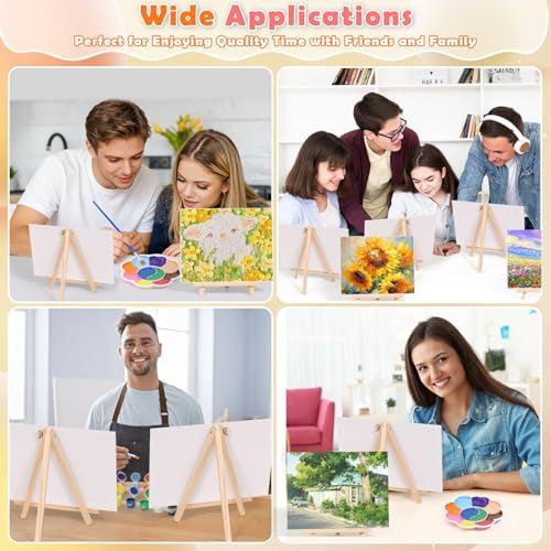 10 Pack Sip and Paint Kit for Adults Girls Night, Canvas Painting Kit - Image 5