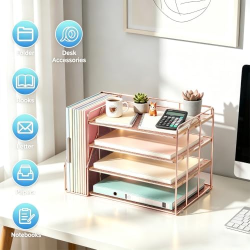 gianotter 4-Tier Paper Organizer With Magazine Holder - Image 2