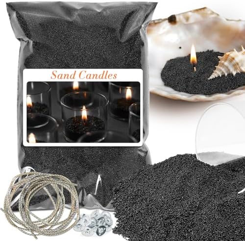 Sukh 15oz Sand Candles with Wicks - Colored Candle Sand Refillable Wax by Sukh