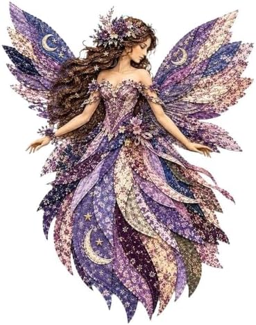 Fairy Patchwork DIY Kit, Layer Fabric Art Wall Decor for Beginner (Style B) by Unknown