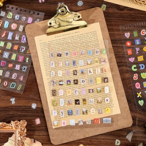 Stickers Book for Journal Supplies,2100+ Letter Stickers for Scrapbooking - Image 4