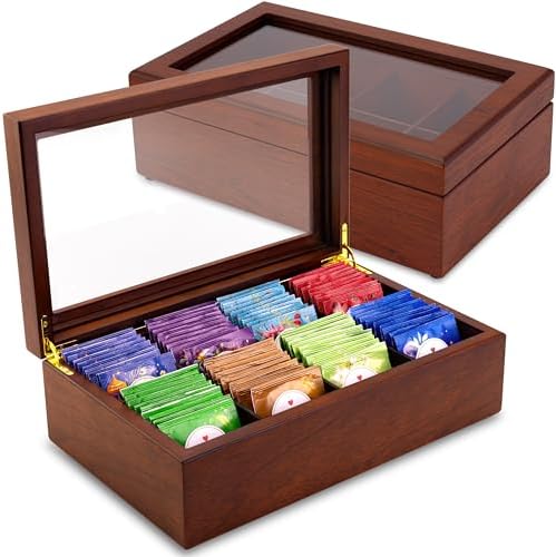 Tea Box - Luxury Wooden Tea Bag Organizer from The Apace Premier Collection by ApaceLiving