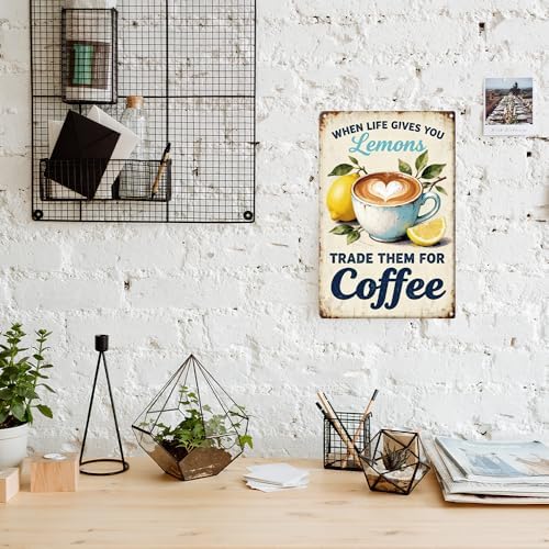 Lemon Coffee Metal Tin,When Life Gives You Lemons Sign - Image 7