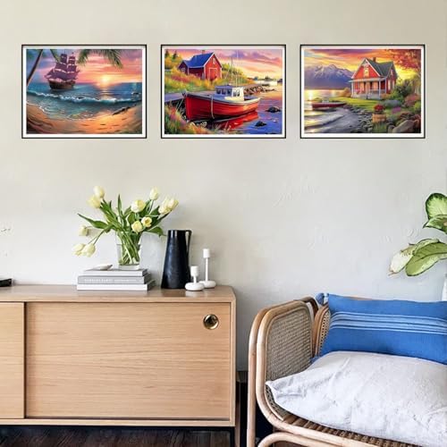 DOZEEZOP 6-Pack Diamond Art Kit for Adults, 5D Diamond Painting 16x12 Inch - Image 6