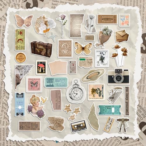 300 Pcs Vintage Stickers, Junk Journal Supplies, Cute Stickers for Journaling Supplies, Junk Journal Supplies, DIY Paper Crafts, Water Bottle Laptop Computer - Image 2