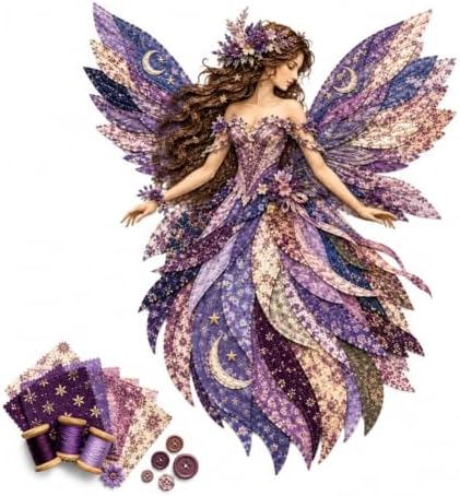 JMHKKUJ Fairy Patchwork DIY Kit, DIY Flower Fairies Patchwork by Unknown