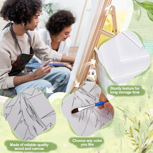 Sherr 96 Pcs 12 Set Pre Drawn Canvas Painting Kits, Landscape - Image 3
