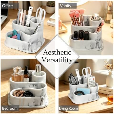 Aesthetic Desk Organizer,Pen Holder for Desk,Modern Office Desk Accessories - Image 5