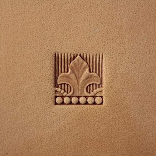 DandS ltd Leather Stamp Tool, Border Pattern, Professional Steel Craft Tool for Leatherworking, Embossing, Carving & Stamping Leather Projects, Belts & DIY Projects Compatible with Mallet #327