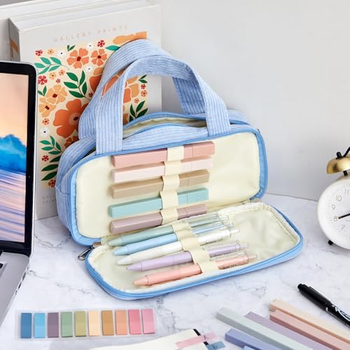 Jutom 39 Pcs Aesthetic Book Annotation Kit,Light Blue,Classic Style - Image 2