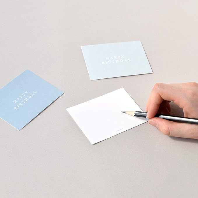 Monolike Day-by-day Card, Happy birthday - Mix 36 Mini Single cards, 36 envelopes, 36 stickers Package