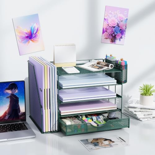 gianotter 5-Tier Desk Organizer with Drawers and File Holders - Image 6