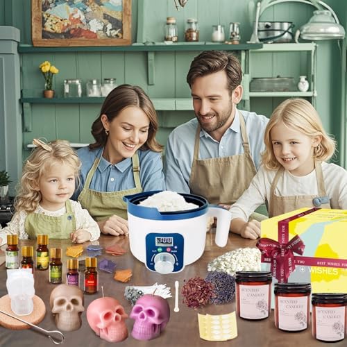 Complete Candle Making Kit for Adults with Digital Wax Melting Pot - Image 6