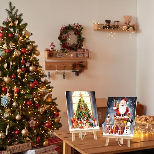 Sherr 24 Pcs Pre Drawn Canvas for Adult, Christmas, 8 x 10 Inch - Image 2