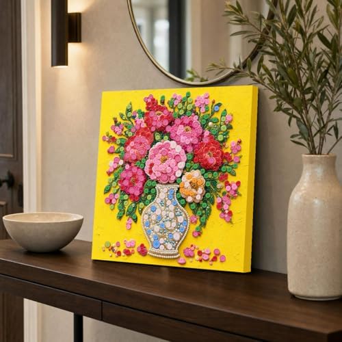 Framed Button Art Kit 11.8" DIY Mosaic Craft for Adults(Wave Dolphin) - Image 4