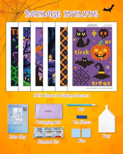 forever young Halloween Small Diamond Art Kits, 5x7 Inch Canvas - Image 7