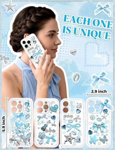 RQAYE Junk case charms,junk case Kit for Customizing Diy Cases,With Cute Bow,Flatback Pearls,Letter Beads, Aesthetic Big Decor for Personalization - Image 3