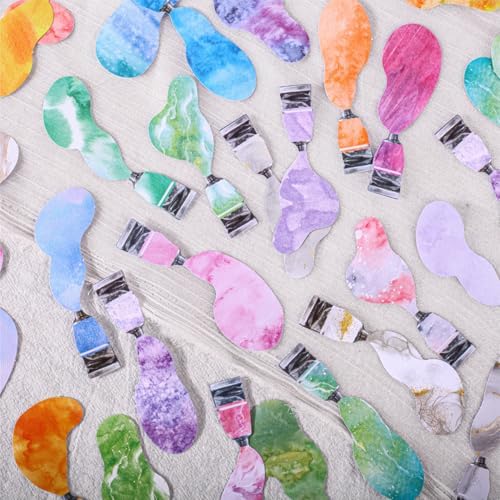 Alideco 120pcs Scrapbook Stickers Vintage Color Pigments Scrapbooking Junk Journal Crafts Embelishment Decoration Stickers (yanliao) - Image 4