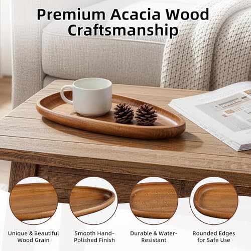 Acacia Wood Jewelry Tray-11.8 * 5.08 * 1.18 inch - Image 5