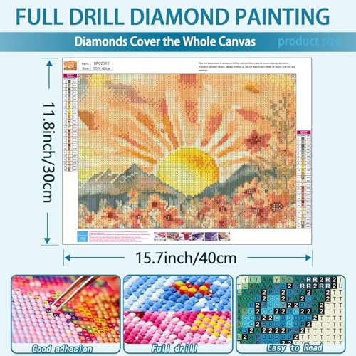 Sunrise Diamond Art Kits for Adult Diamond Painting Kit for Beginner - Image 5