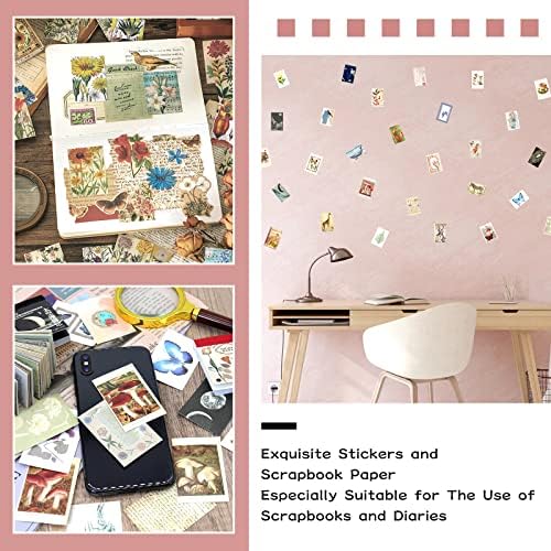 600 Pieces Washi Sticker Set, 12 Set Scrapbooking Diary Planner Album Diary Notebook, Scrapbooking Sticker Journaling Supplies for DIY Arts and Crafts Card Making Laptop Decoration - Image 6