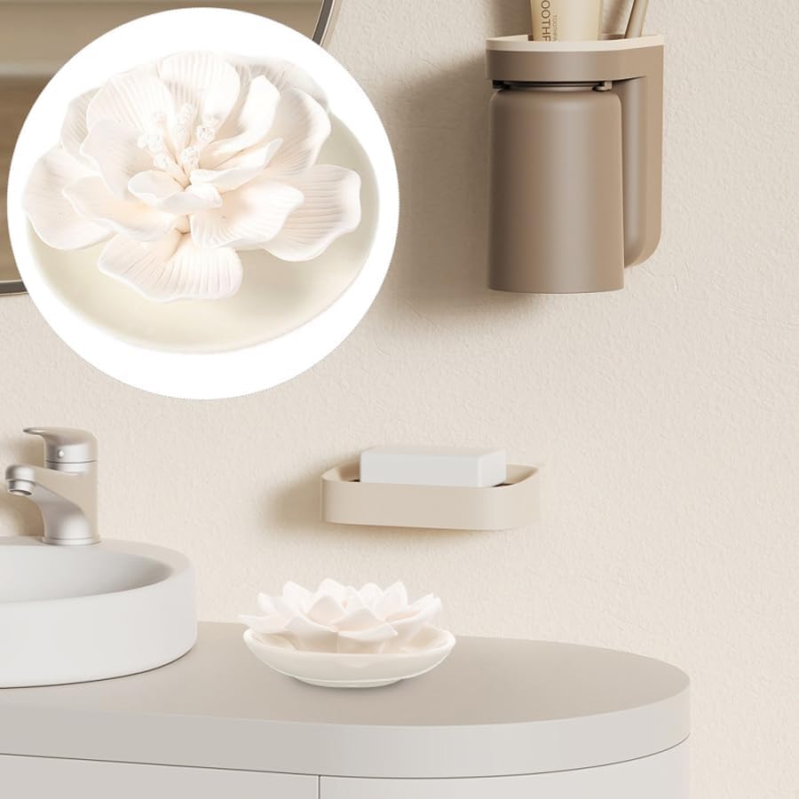 ARFUKA Aromatherapy Diffuser - Ceramic Mini Ddiffuser - Essential Oil Diffuser Stone - Great for Home, Office, Car - White - Image 5