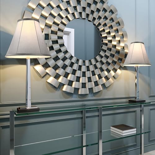 GO&SO Grey Bell Lamp Shades, Set of 2, 6"Top x 13"Bottom x 9.8"High - Image 7