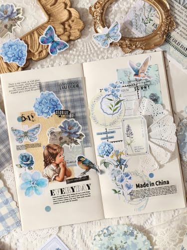 100 Pcs Scrapbooking Supplies Kit,Vintage Aesthetic Scrapbook Kit for Bullet Junk Journal,DIY Journaling Supplies,Style 7 - Image 4