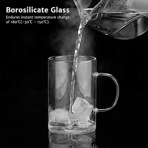 ecooe 16.9oz Glass Tea Cup with Infuser and Lid 430ml(Use Capacity), Bronze - Image 5