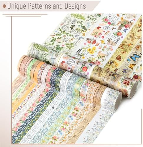 Mr. Pen- Washi Tape Set, 24 Rolls, Assorted Sizes, 3.2 Yards/Roll - Image 3