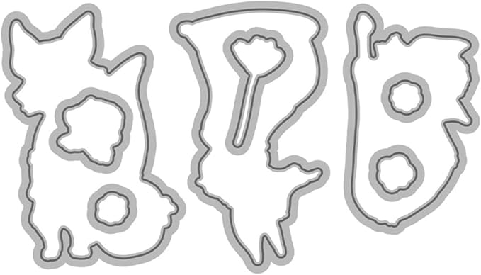 Fox Flower Basket Stamps and Cutting Dies for Card Making DIY Transparent Silicone Clear Stamp and Metal Die Cuts Sets for Scrapbooking Paper Greeting Cards Decor Seals Craft Supplies