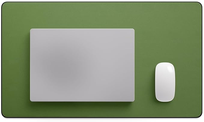 Jotsome Leather Desk Mat, Non-Slip Desk Blotter Pad - Desk Protector for Office, Home, Laptop, and Desktop, Gift for The Holidays or Christmas (Forest Green, 24" x 14")