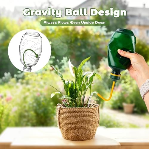 450ML Small Watering Can, 2 in 1 Spray Head for Indoor Plants, Green - Image 5