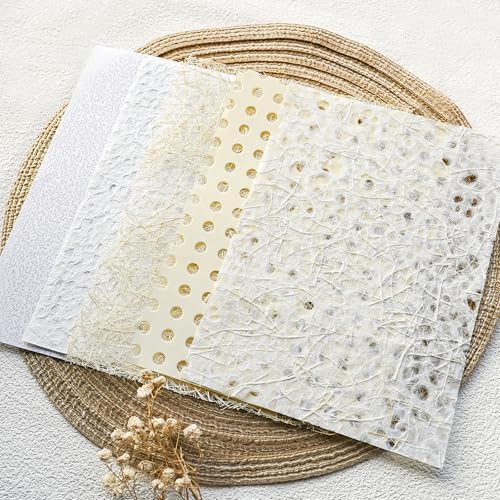 15-Piece Wedding Scrapbook Paper & Mesh Fabric Set, A5 Craft Sheets - Image 3