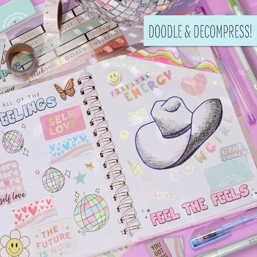 STMT Positivity Journaling Set, Includes Over 1500 Supplies, Self Care, Guided, Daily Journal, Great Gifts - Image 4
