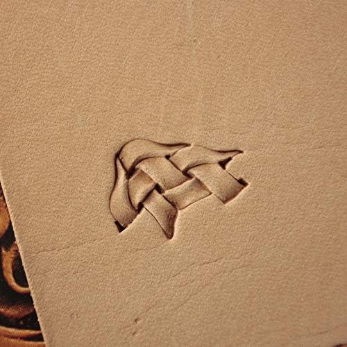 DandS ltd Leather Stamp Tool, Basket Weave, Professional Steel Craft Tool for Leatherworking, Embossing, Carving & Stamping Leather Projects, Belts Wallets & DIY Projects Compatible with Mallet #317Y