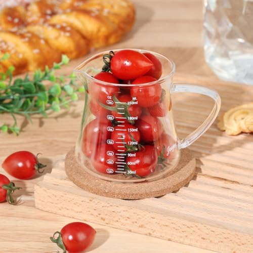 Joeyan Espresso Shot Cups 7 oz, Glass Measuring Cup, Espresso Accessories - Image 6