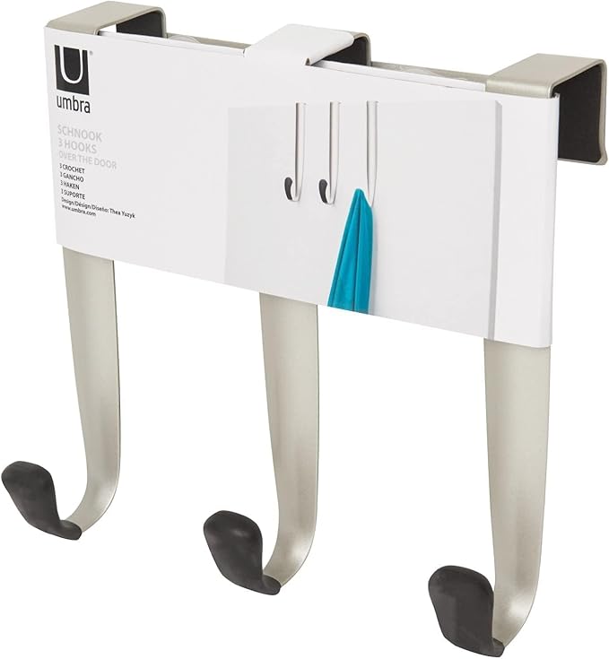 Umbra Schnook Over-the-Door Hook, 3-Hook