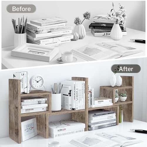 Jerry & Maggie Office Desk Organizers for College Dorm Decor Grey Oak - Image 4